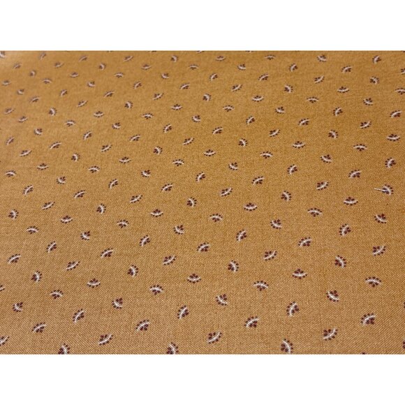 Andover Fabrics Kathy Hall Mustard Tiny Paisley Pattern Cotton Fabric 16" x 44" - Picture 3 of 5